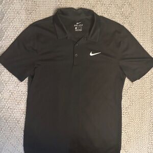 Nike Women's Black Polo with White Swoosh